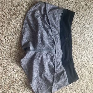size 8 luluelemon low rise 2.5 speed up shorts.